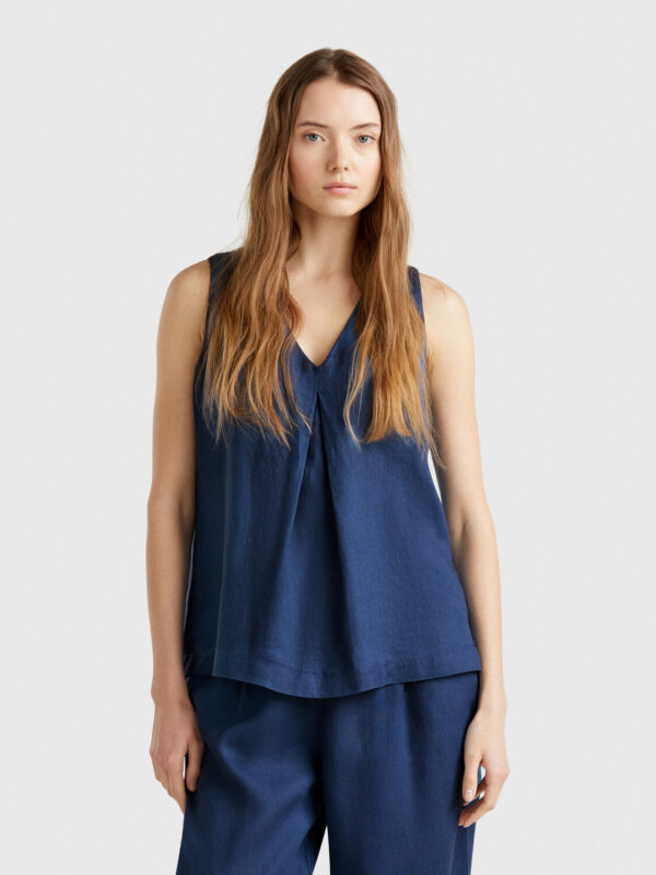 Ženska lanena bluza Benetton