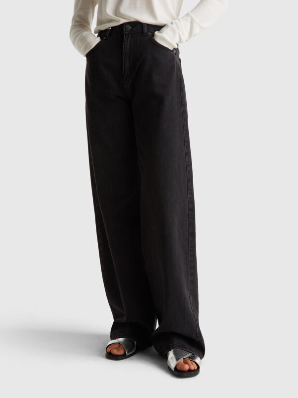 Ženske farmerke sa širokim nogavicama Benetton