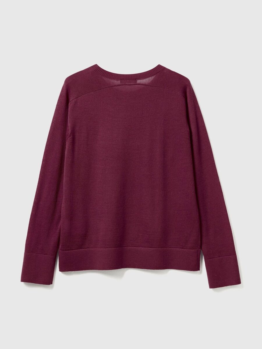Ženski džemper od čiste merino vune Benetton - Image 2