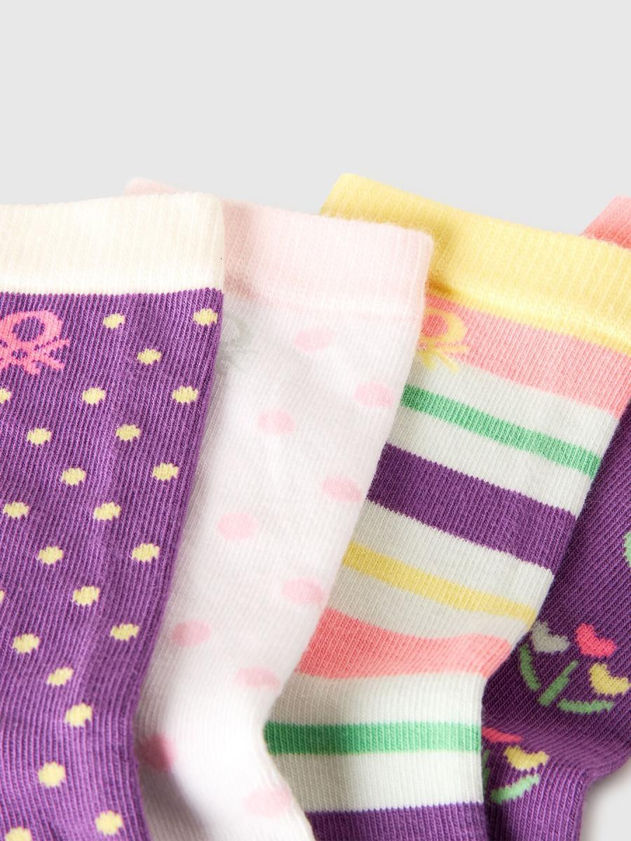 Dečije čarape 4 para Benetton - Slika 2