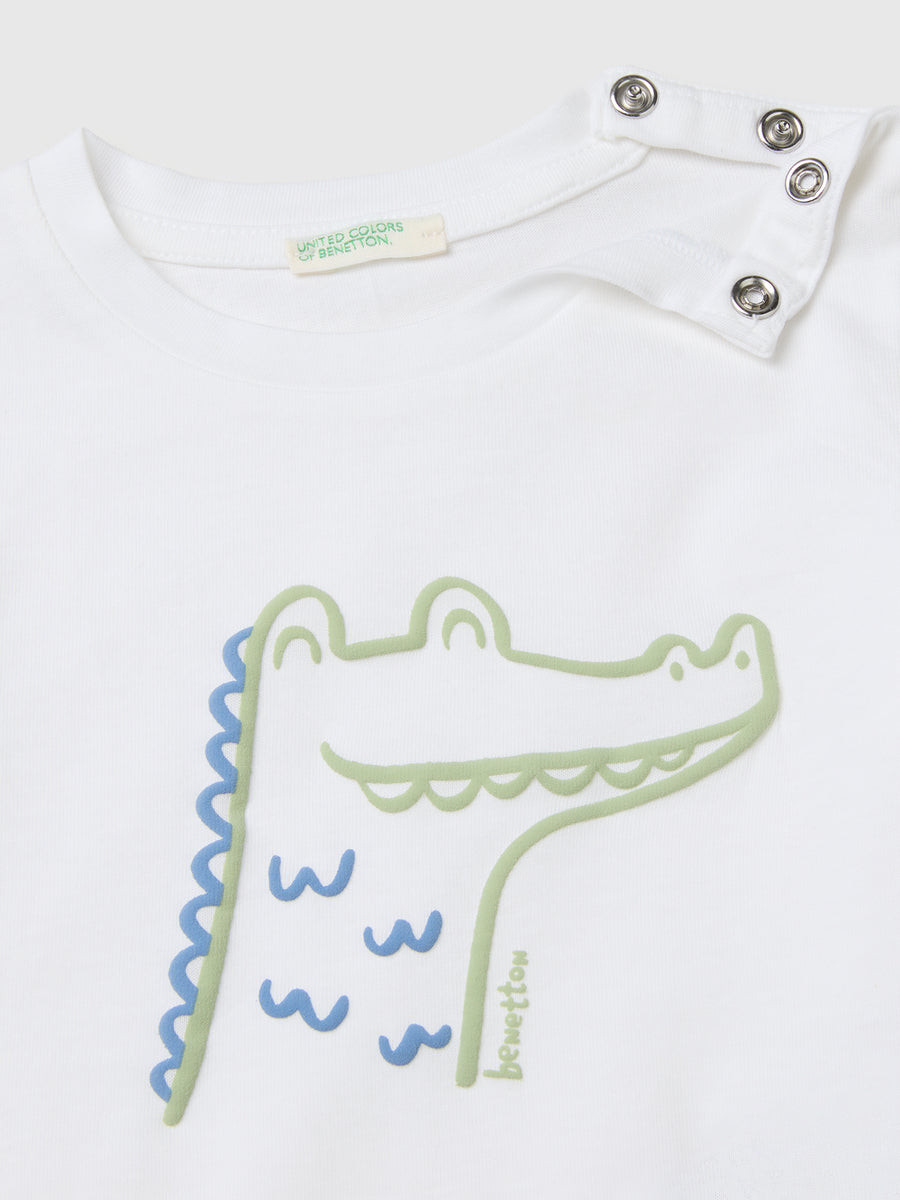 Majica k/r za bebe Benetton - Slika 3
